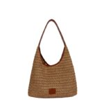Straw Hobo Shoulder Tote Bag for Women
