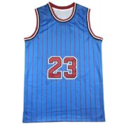 23 Striped Sleeveless Basketball Jersey