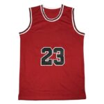 Red #23 Sleeveless Basketball Jersey