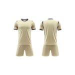 Beige Short‑Sleeve Soccer Jersey Set