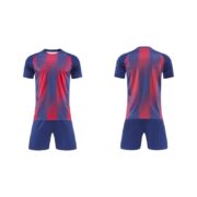 Red‑Blue Striped Soccer Jersey Set
