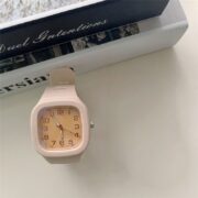 Square Soft Silicone Wrist Watch Casual Analog Quartz Watch - Image 2