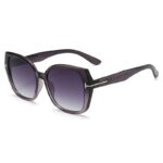 Oversized Square Gradient Lens Sunglasses