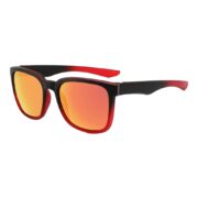 Square Red?Black Gradient Frame Mirror Lens Sunglasses