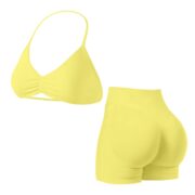 2-Piece Yoga Set Sports Bra & High Waist Shorts